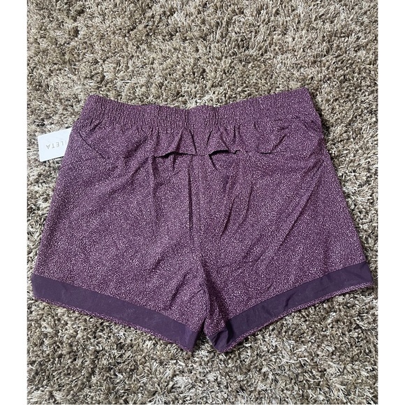 Athleta Womens Shorts Pink Printed Mesh Racer Run Mid Rise Elastic waist 1X - Picture 4 of 8